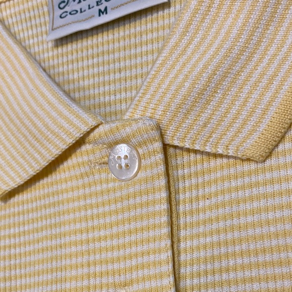 Masters Yellow Sleeveless Polo with Embroidered Logo vintage - Picture 4 of 8